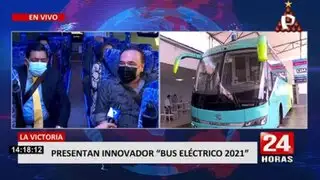 La Victoria: presentan primer bus eléctrico cero emisiones que usará empresa minera