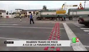 Vía Pisco-Ica fue aperturada pero conductores reportan presencia de semáforos en la carretera