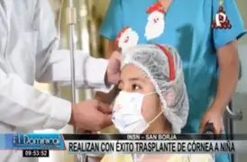 Niña piurana recibe trasplante de córnea y por primera vez ve la luz de Navidad