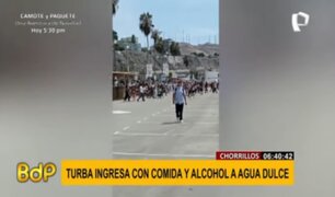 Chorrillos: turba evade protocolos e ingresa a playa Agua Dulce con comida y alcohol