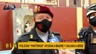 El Agustino: madre y bebé que recibieron ayuda de policías "parteros" fueron internados