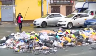 La Victoria: calles repletas de basura impiden el tránsito vehicular y genera foco infeccioso