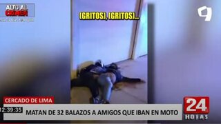 Cercado de Lima: sicarios matan de 32 balazos a dos delincuentes que iban en moto