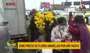 Precio de flores amarillas se duplica en Lima a vísperas del Año Nuevo