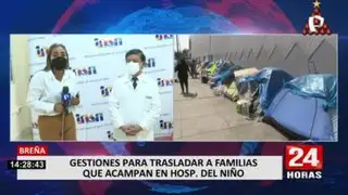 Hospital del Niño gestiona traslado a un albergue para familiares que acampan en exteriores