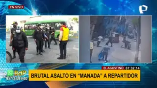 El Agustino: delincuentes asaltaron en “manada” a repartidor