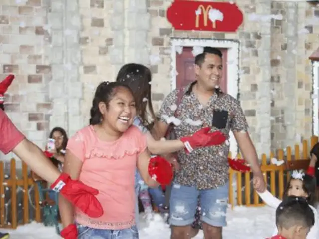 Independencia: zona de nieve y grandes sorpresas de la Casa de Papá Noel