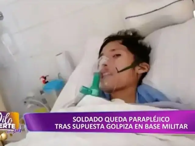 Soldado queda parapléjico: padres denuncian a teniente por fuerte golpiza en base militar