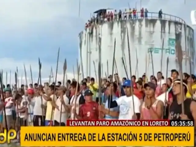 Loreto: indígenas anuncian entrega de la estación 5 del Oleoducto Norperuano