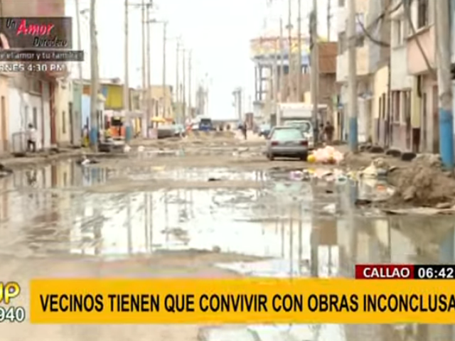 Callao: vecinos denuncian foco infeccioso por obras abandonadas desde hace más de un año