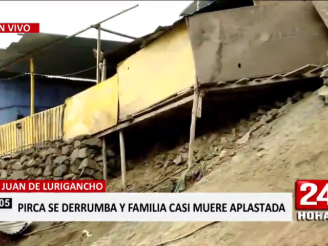 SJL: vecinos denuncian que municipalidad se niega a ayudar a afectados por derrumbe de pirca