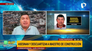 Chachapoyas: empresario de construcción fue hallado descuartizado en zona descampada