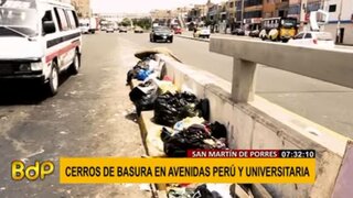 Vecinos de San Martín de Porres denuncian acumulación de basura: "No tenemos alcalde"