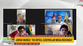 Jorge Muñoz dice que es muy difícil controlar Mesa Redonda, pero “hay que poner la cara”