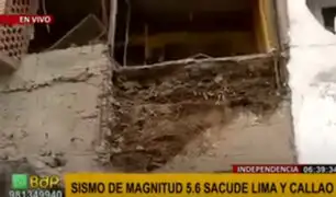 Independencia: pared de vivienda se desploma en sector de Payet tras sismo de magnitud 5.6
