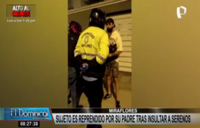 Miraflores: identifican a joven que atacó a serenos y agentes policiales durante intervención