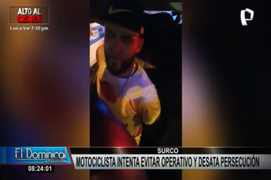 Surco: detienen a motociclista que desata persecución en su intento por evadir operativo