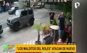 Vuelven los 'Malditos del Rolex': asaltan en 20 segundos con pistola a empresario en Miraflores