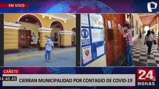 Cañete: cierran municipalidad por incremento de contagios de COVID-19