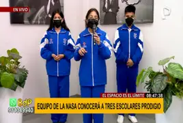 Orgullo peruano: equipo de la NASA conocerá a tres escolares prodigios de VMT