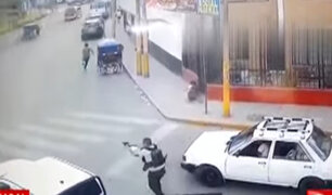 Huaral: un herido tras feroz balacera en plena vía pública