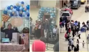 Cajamarca: Alcalde incumple protocolos contra la Covid-19 y celebra cumpleaños a lo grande
