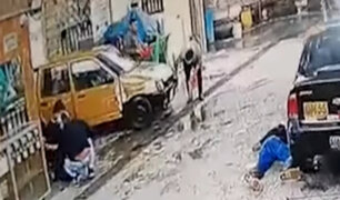 SJL: delincuentes asaltan a trabajadores y clientes de un local de lavado de autos