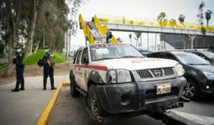 Policía Nacional: trasladan patrulleros en mal estado a Lurín
