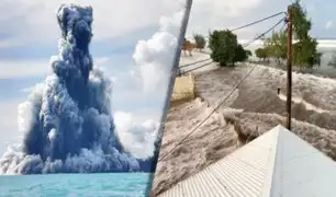 Erupción volcánica causa un tsunami y enciende las alarmas en el Pacífico Sur