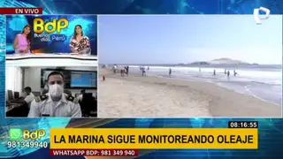 Marina de Guerra: monitoreamos constantemente el estado del mar tras oleajes anómalos en la costa peruana