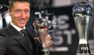 Robert Lewandowski fue galardonado con el premio The Best de la FIFA