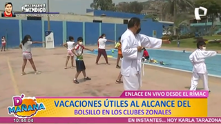 Vacaciones útiles 2022: disfruta de los cursos de verano en clubes zonales de Lima