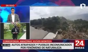 Amazonas: Deslizamiento afecta 150 metros de carretera
