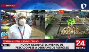 Callao: Pese a derrame de petróleo, no hay desabastecimiento en terminal pesquero