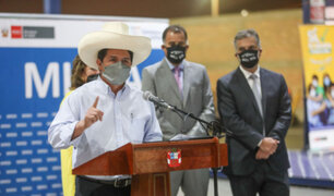 Covid-19: presidente Castillo dice que  vacunación de niños será segura, eficiente y ordenada