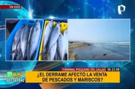 Derrame de petróleo: precios en Terminal Pesquero del Callao no presentan alzas