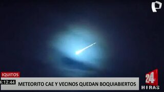Iquitos: caída de meteorito causa asombro en ciudadanos