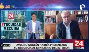 Walter Albán sobre renuncia de Avelino Guillén: “La responsabilidad la tiene Castillo”