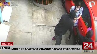 Trujillo: mujer es asaltada cuando mientras sacaba fotocopias