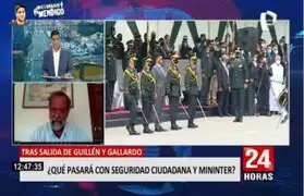 Ricardo Valdés: "Cuatro ministros del Interior en 6 meses afecta la lucha contra la delincuencia"