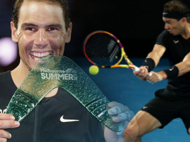 Rafael Nadal ganó el ATP 250 en Melbourne tras cinco meses de para