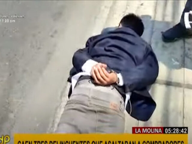 La Molina: capturan sujetos que ofrecían productos por internet para luego asaltar a compradores