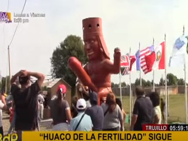 Trujillo: instalan feria en alrededores del “Huaco de la Fertilidad” ante masiva llegada de turistas