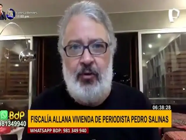 Fiscalía allanó vivienda de periodista Pedro Salinas, quien investiga al Sodalicio