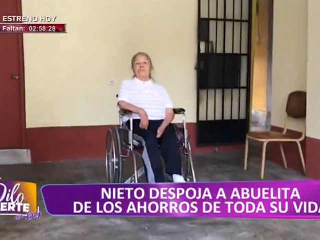 Nieto despoja a su abuela de 70 años los ahorros de toda su vida
