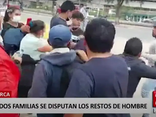 Cajamarca: dos familias se pelean por el cuerpo de un difunto en el frontis de la morgue