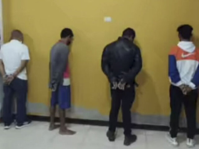 Decomisan más de 100 kilos de droga y detienen cinco personas en una vivienda de Chiclayo