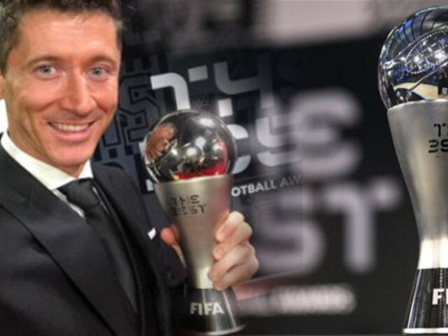 Robert Lewandowski fue galardonado con el premio The Best de la FIFA