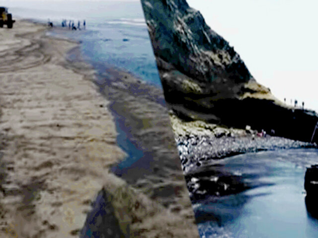 Derrame de petróleo: ‘manchas negras’ llegan hasta las costas de Huaral