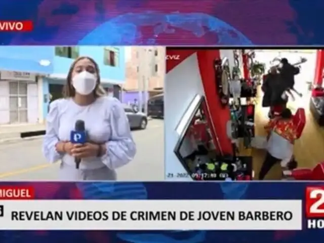 San Miguel: Revelan videos de joven barbero asesinado
